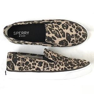 SPERRY: Top-Sider Women's Seaside Animal Fashion Sneaker Leopard Print -Size 7